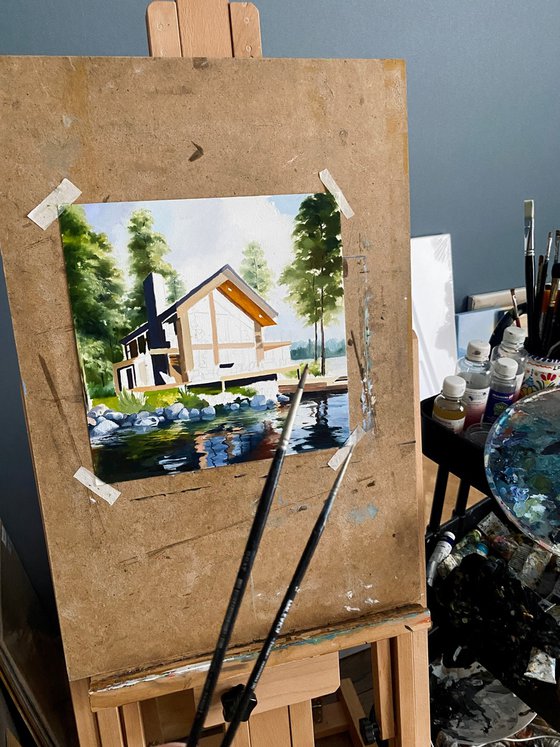 A house by the lake