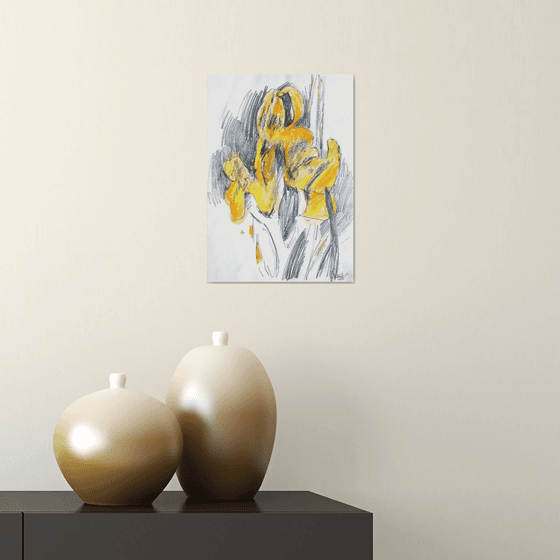 Yellow Irises #3 sketch