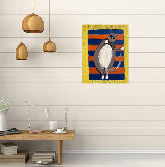 Cat Original Painting