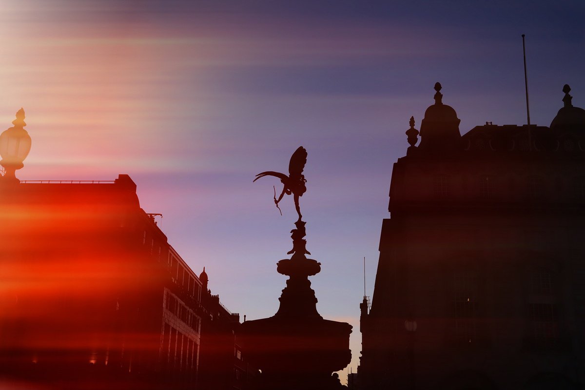 Photorealistic Photograph , Eros, Piccadilly Circus By Louise O