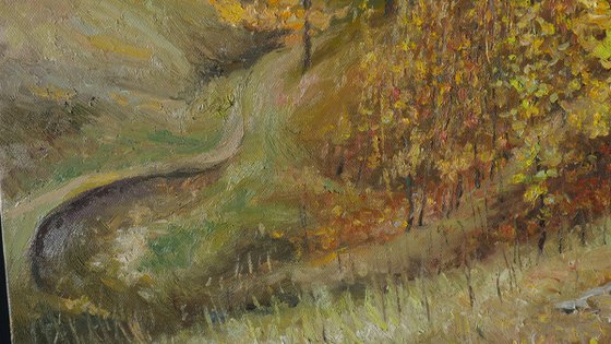 The Autumn Forest - autumn landscape painting