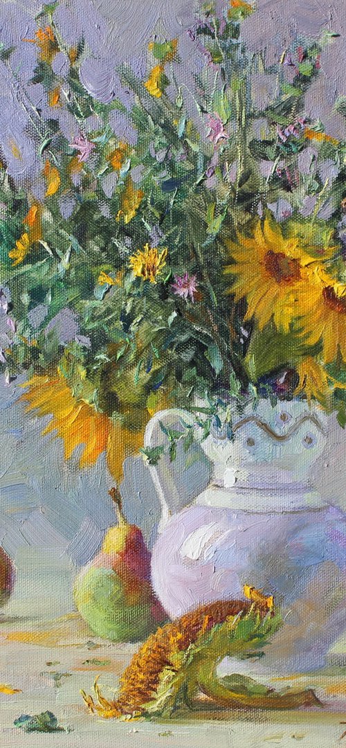 Still life with pears by Volodymyr Tarabanov