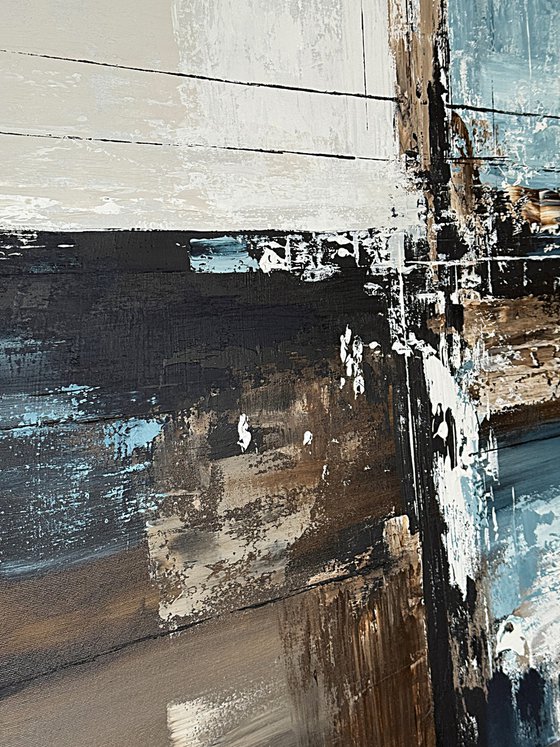 Crossing Light Fields. blue indigo