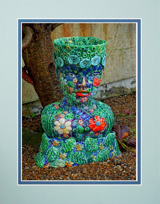 Ladies Head Vase sculpture