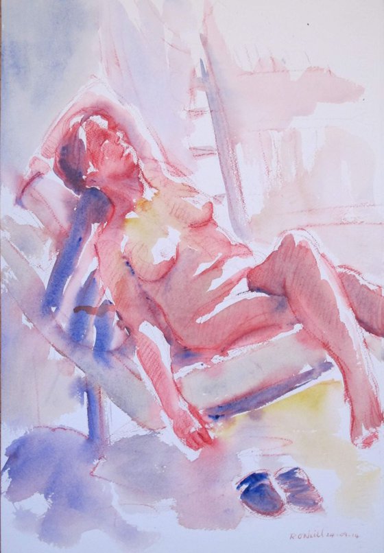 reclining female nude