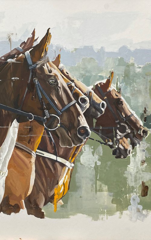 Horse Race Line Up by Helen Sinfield