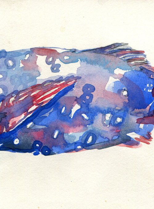 Blue fish study by Hannah Clark