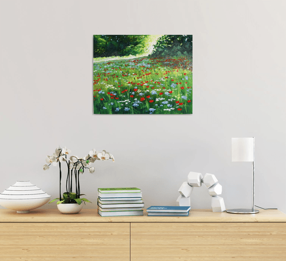 Sunrise and Wildflowers
