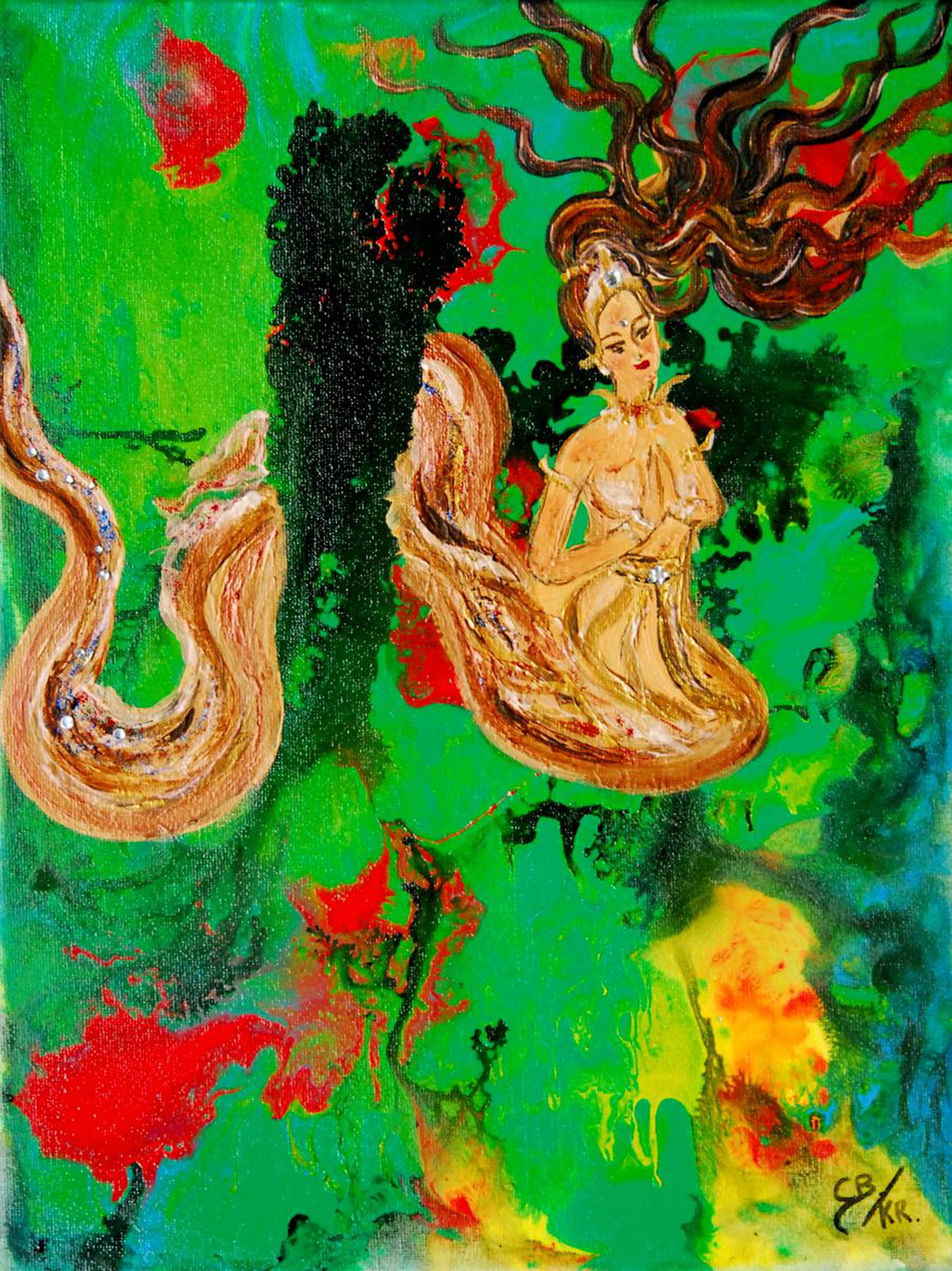 Diamond Snake Lady Kr By Conrad Bloemers Artfinder