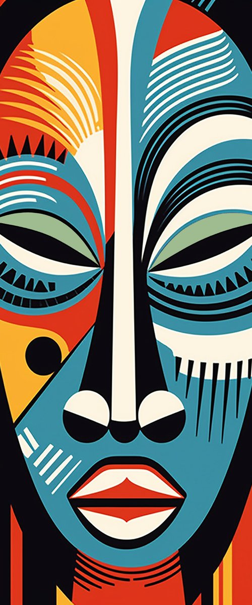 African mask 6 by Kosta Morr