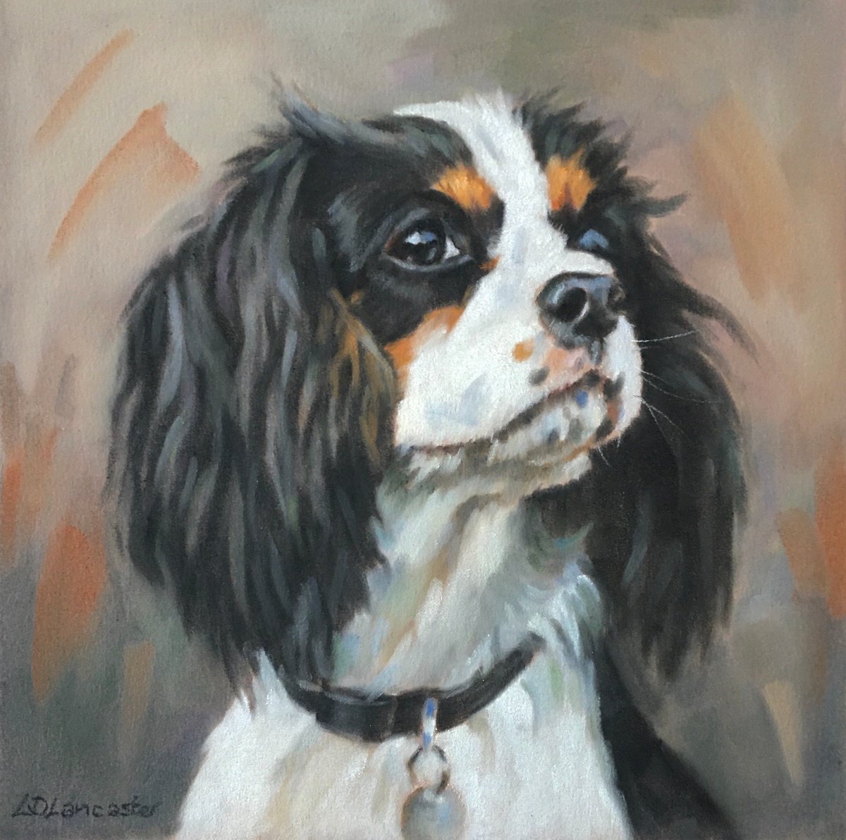 Cavalier King Charles Spaniel Portrait by Lorna Lancaster ASEA