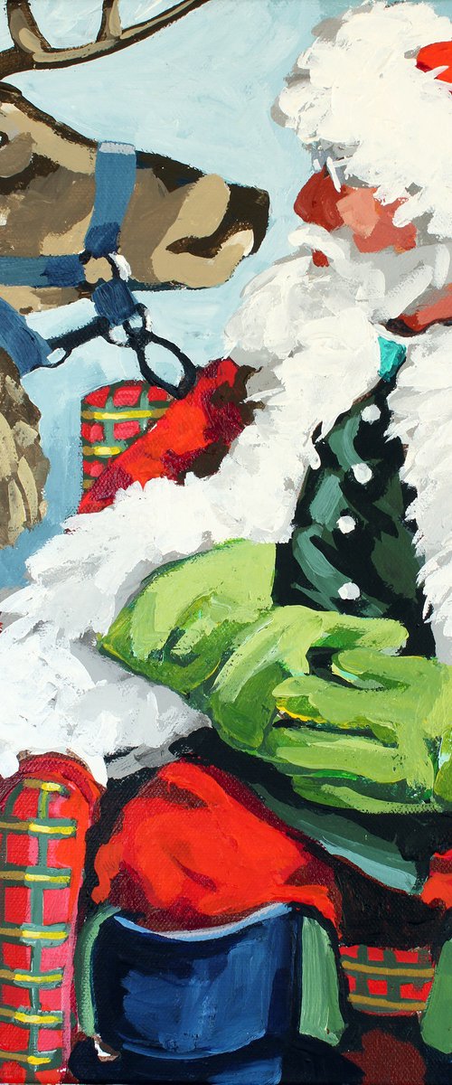 Santa and Friend by Melinda Patrick