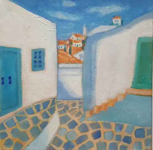 Greek houses by Mary Stubberfield