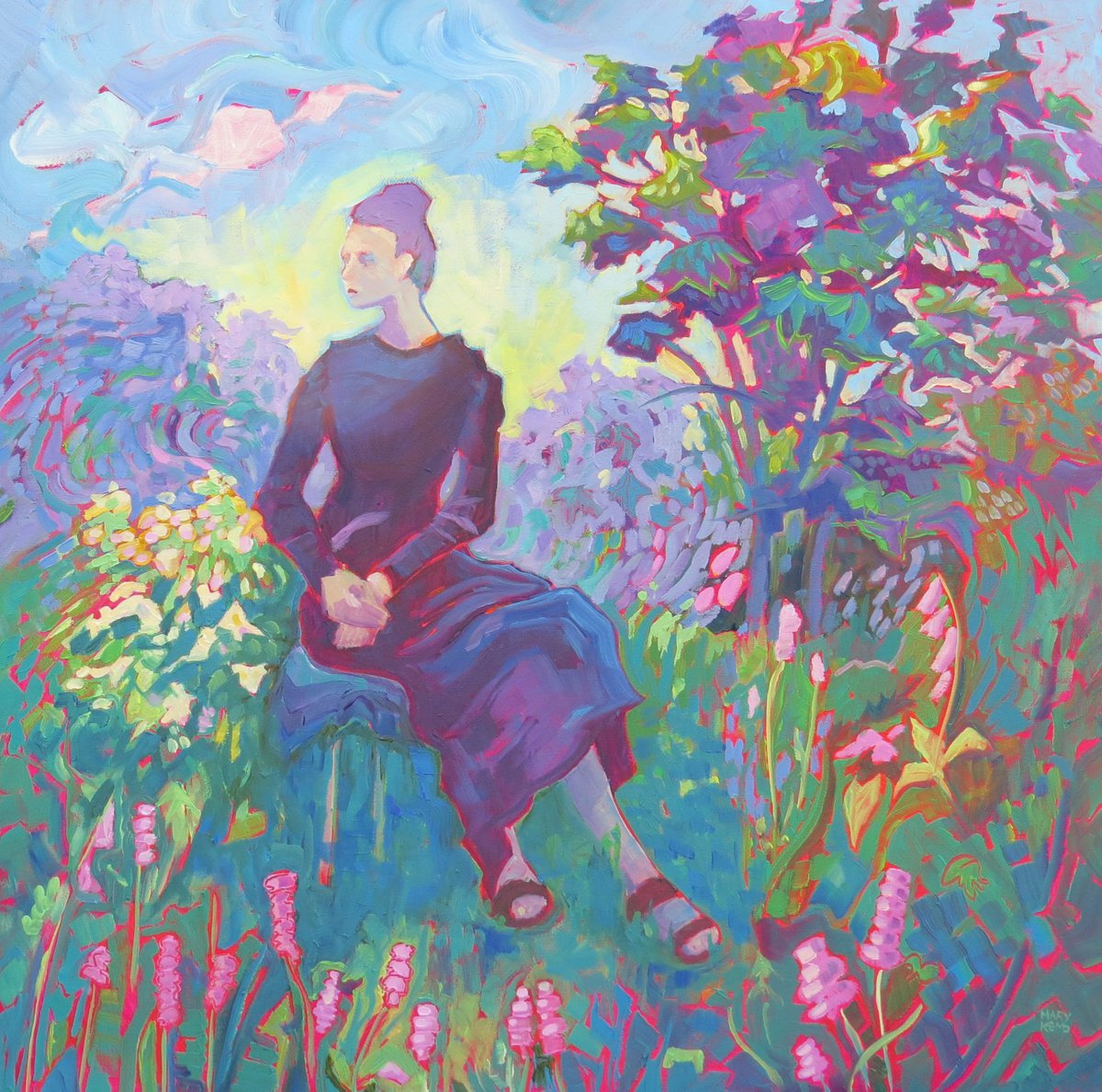 Portrait in a Garden by Mary Kemp