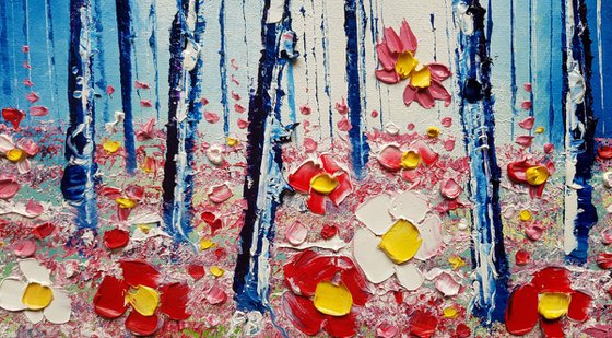 "Azure Forest & Flowers in Love"