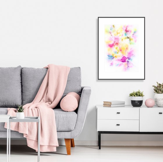 Colorful abstarct flowers