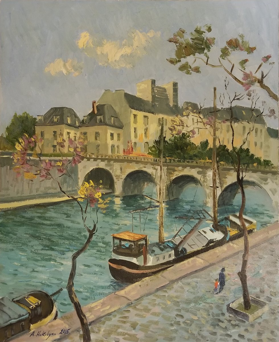 Paris, view over Seine - One of a Kind by Hrachya Hakobyan