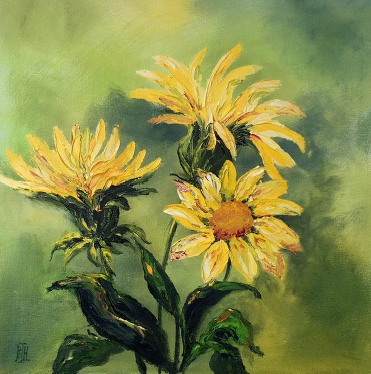 SUNFLOWERS by BARBARA  HARLOW