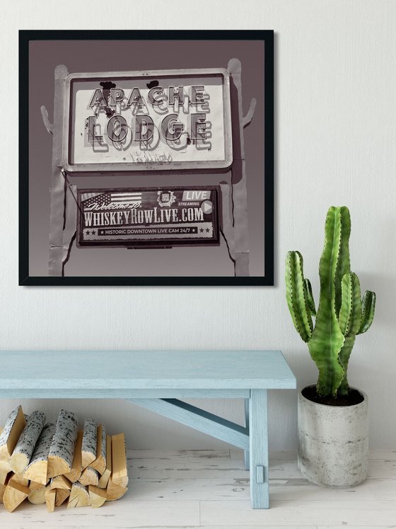 Apache Lodge Signage