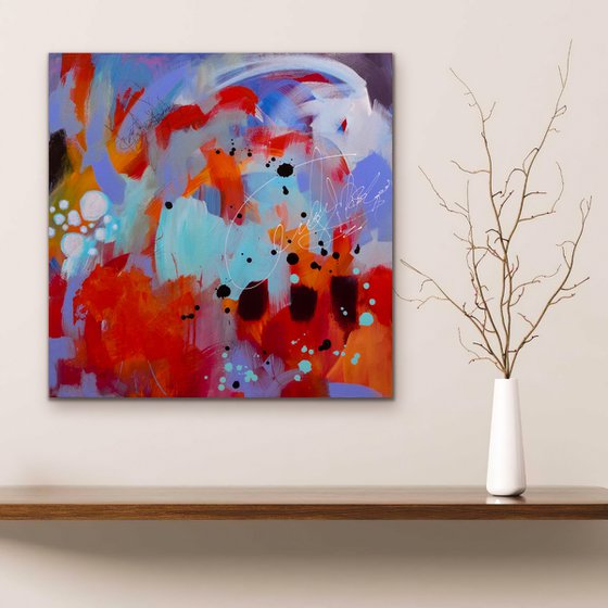 Fermer les yeux et regarder - Original bold abstract on canvas - Ready to hang