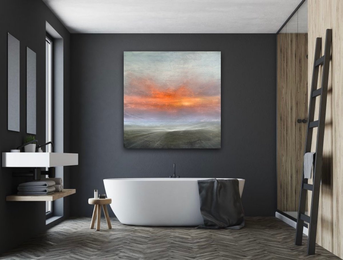 Expressive Oil Painting , Solas By Suzanne Williams, 39 X 39, Artwork For Sale On Artfinder