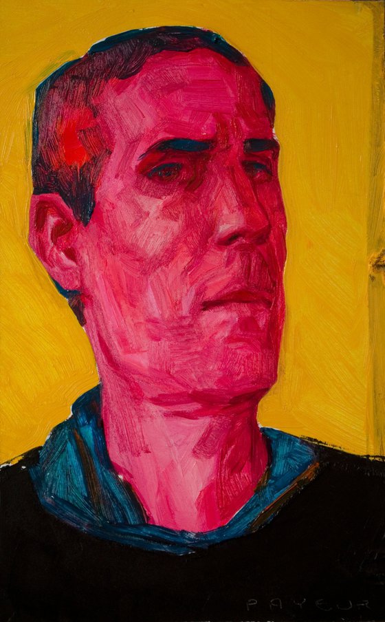 pop pink yellow portrait