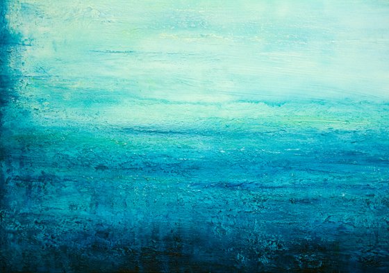 Abstract Turquoise Seascape II