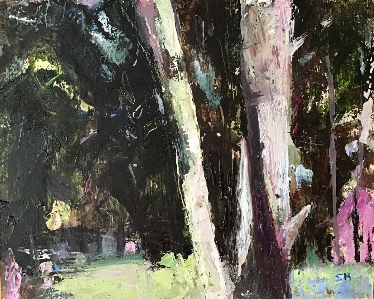 Woodland Walk 3 By Sandra Haney, 15 X 13, Artwork For Sale On Artfinder