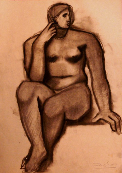 Seated Nude I by Paul Rossi
