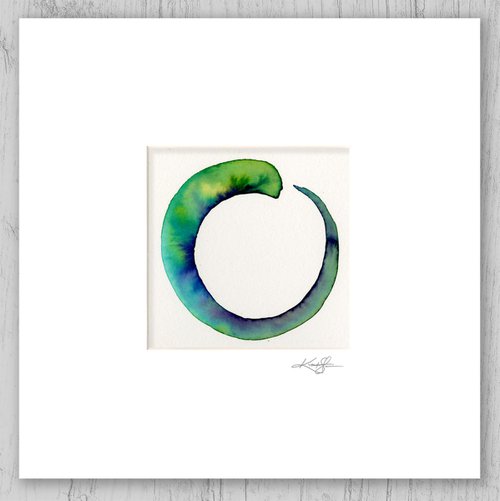 Enso Serenity 104 - Abstract Zen Circle Painting by Kathy Morton Stanion by Kathy Morton Stanion