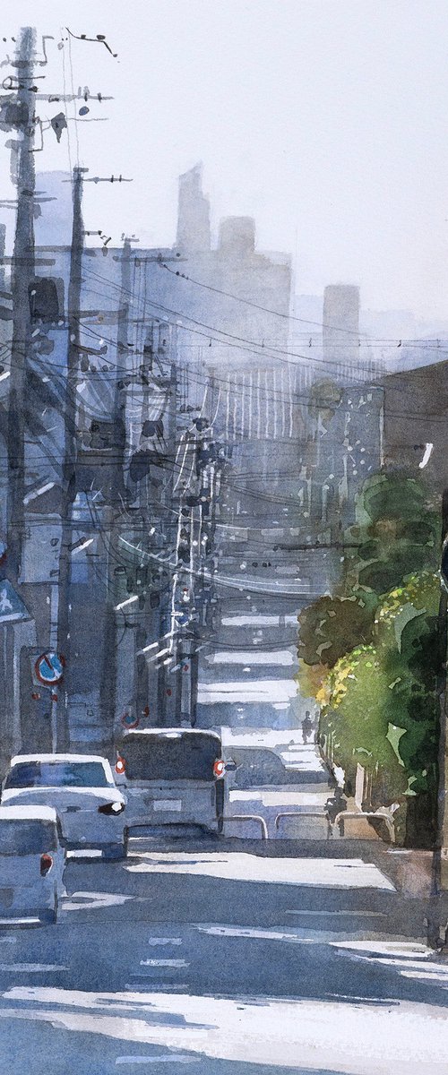 Cityscape with Quiet Afternoon Light by Masato Watanabe