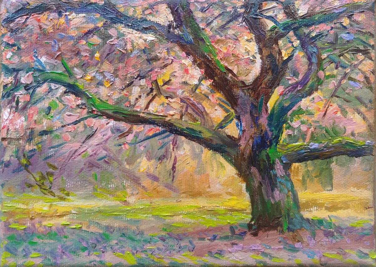 Impressionistic Landscape Oil Painting By Svitlana Koval, 8 X 6", Early Autumn. Bydgoszcz., Original Artwork