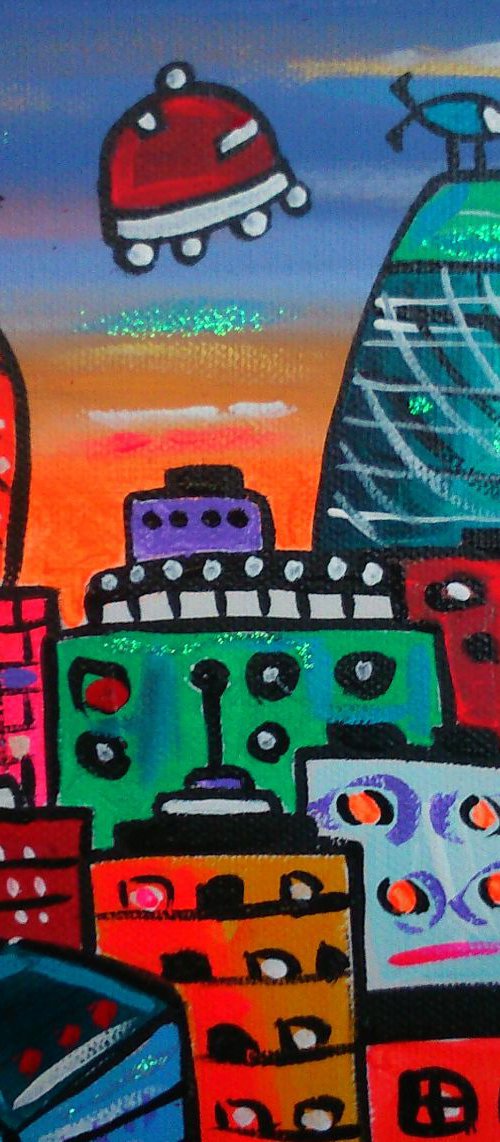Shiny city of London by Maria Luisa  Azzini