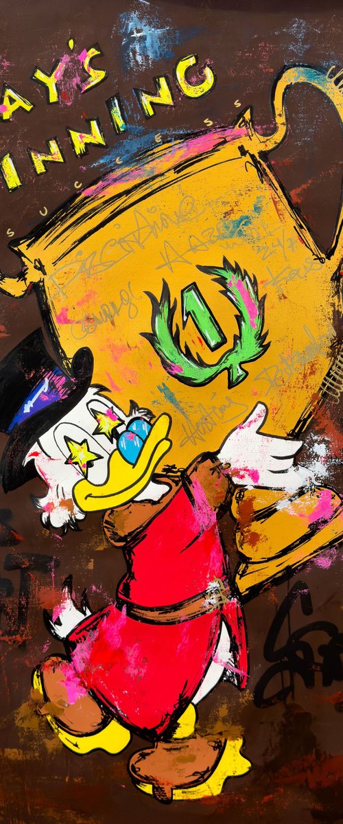 Mcduck Scrooge in for always winning be the best at all by Carlos Pun Art