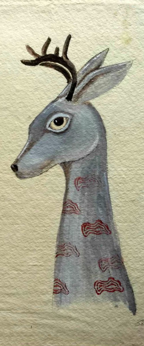 the grey deer by Silvia Beneforti