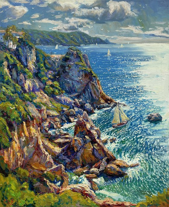 Morning by the coast