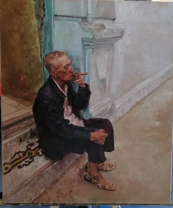 "The Old Man and the cigarette"