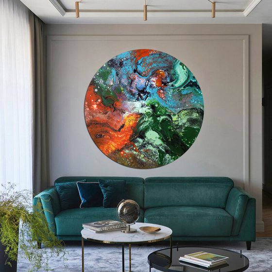 Cycle - Round painting