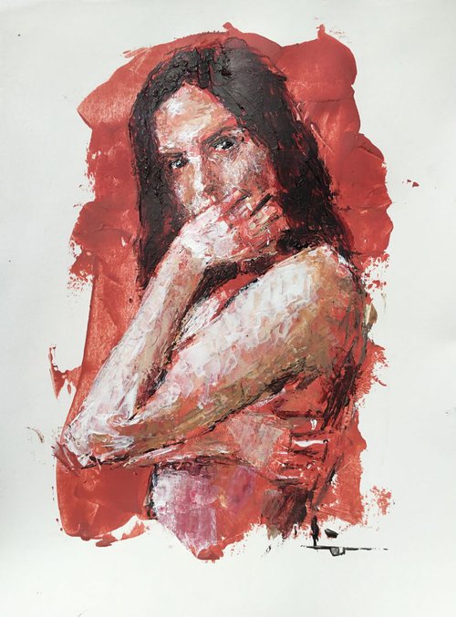 Woman With Flames by Dominique Dève