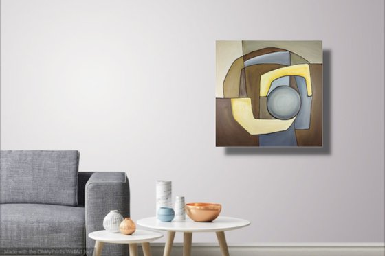 abstract-geometric painting 80x80 cm-large wall art-title-c810