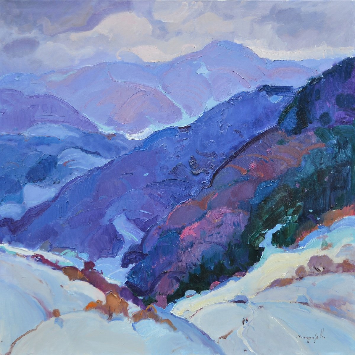 Greatness Of The Carpathians By Alexander Shandor, 39 X 39, Artwork For Sale On Artfinder
