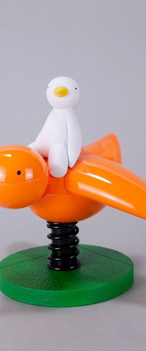 I Believe I Can't Fly - White & Orange by mr clement