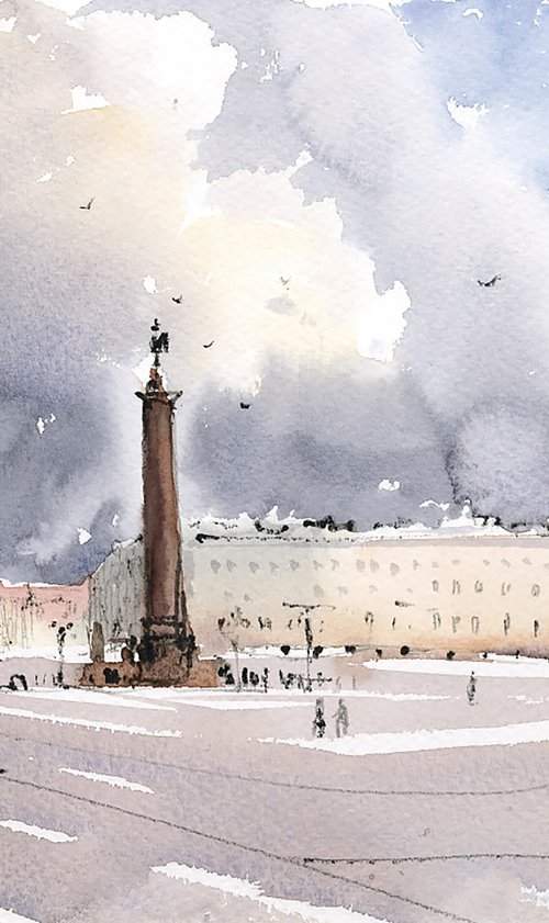 Palace Square. Saint Petersburg by Eugenia Gorbacheva