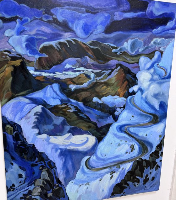 “Night in the mountains”