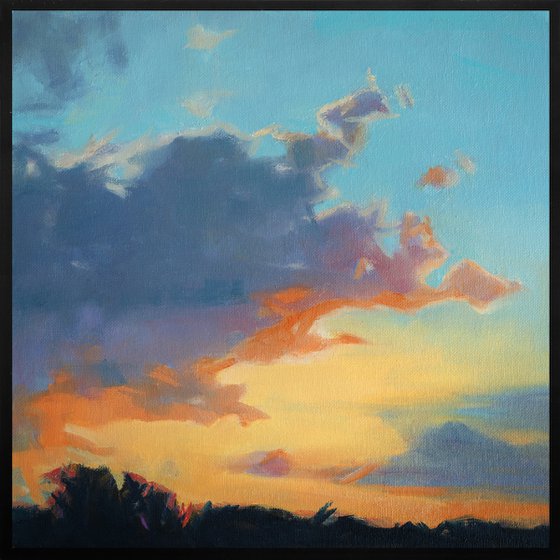 Sunset, Framed