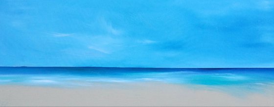 Beside the Seaside 5 - Blue, Panoramic, Cornwall, Scotland, Coast, Seascape