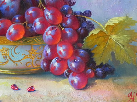 "Dessert" Oil on canvas Original art Kitchen decor