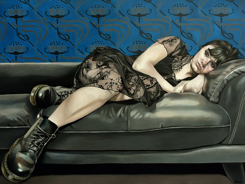 Repose ( a gothic portrait) by Jo Beer
