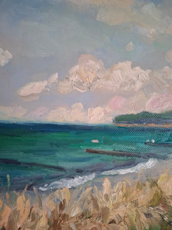 Pleinair painting Baltic Coast