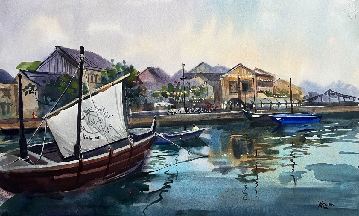 Hoi An, Vietnam. City seafront by Natalia Veyner